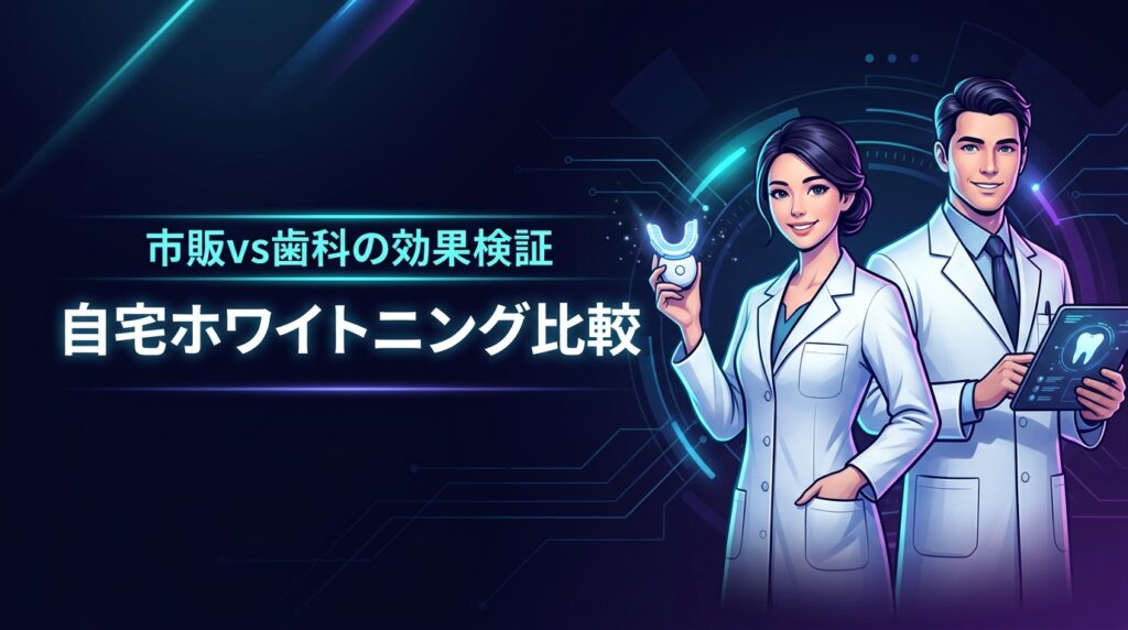 自宅で歯を白くしたい！ホワイトニングの自宅ケアは市販と歯科処方のどちらが効果的？